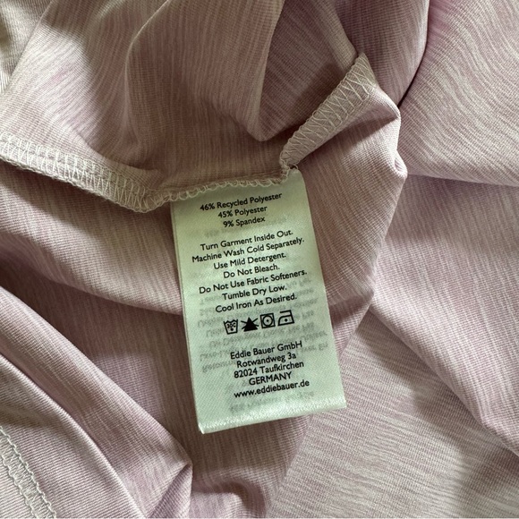 Eddie Bauer Women's Resolution Stretch T-Shirt  Pink Medium Tall - Picture 6 of 7